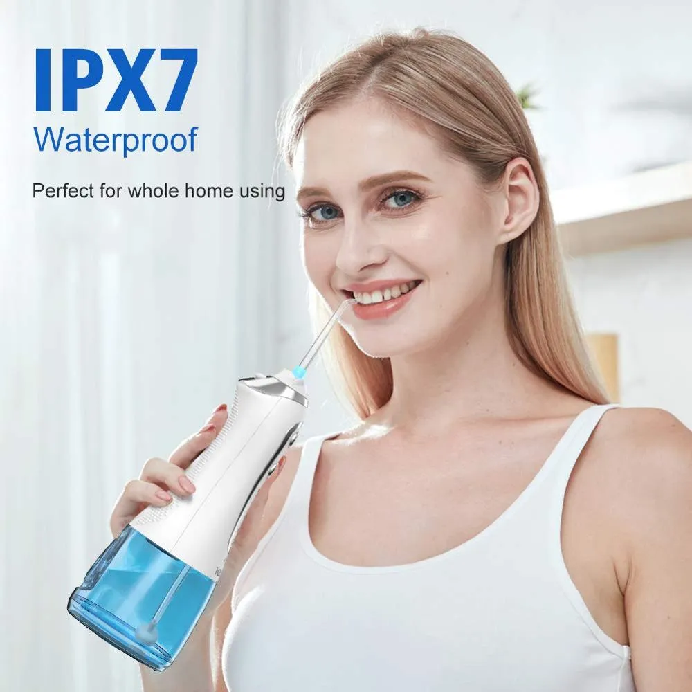 5 Mode Portable Dental Water Flosser Jet 300ml I 6 Jet tips