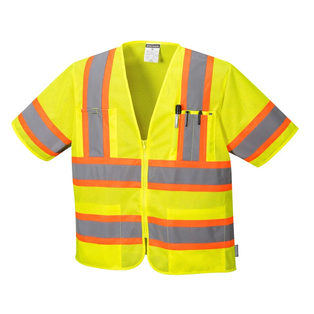 Class 3 Augusta Sleeved High Visibility Vest - Yellow - 4XL