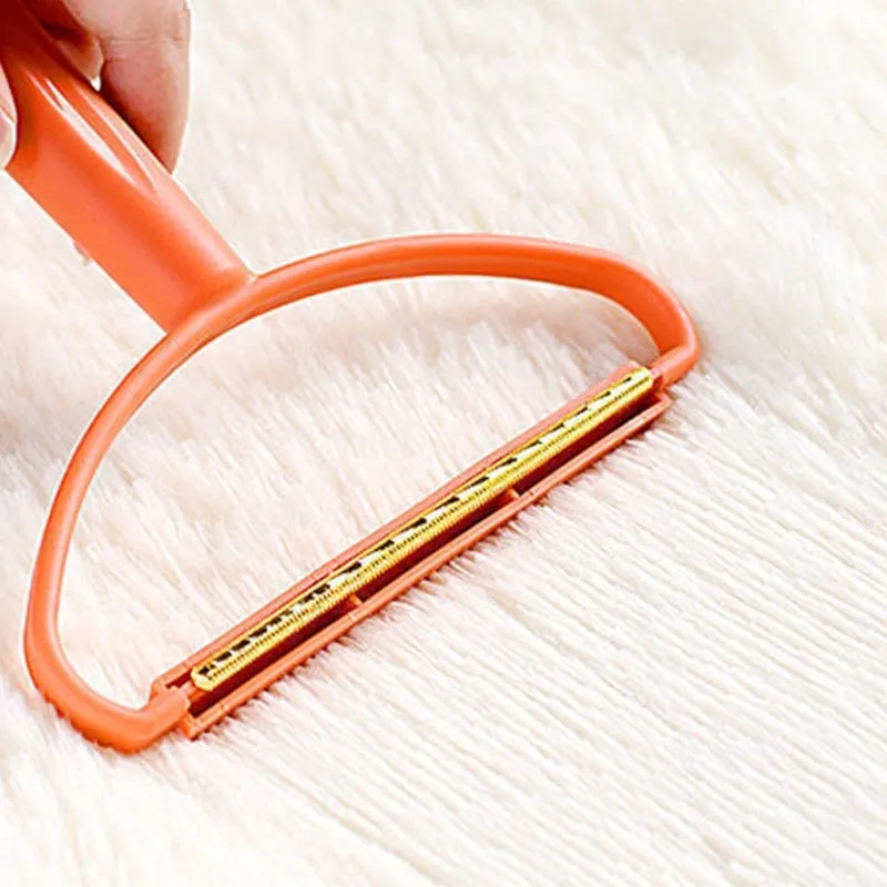 Clothes Hair Scraper Portable Double Sided Tweed Coat Manual Hair Ball Cleaning Household no Harm to Clothes Hair Ball Trimmer