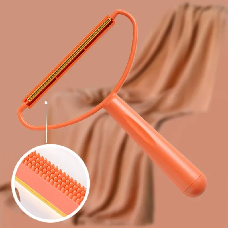 Clothes Hair Scraper Portable Double Sided Tweed Coat Manual Hair Ball Cleaning Household no Harm to Clothes Hair Ball Trimmer