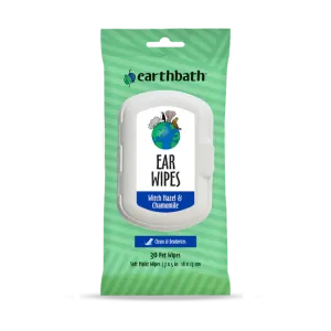 Earthbath Ear Wipes with Witch Hazel & Chamomile for Dogs and Cats