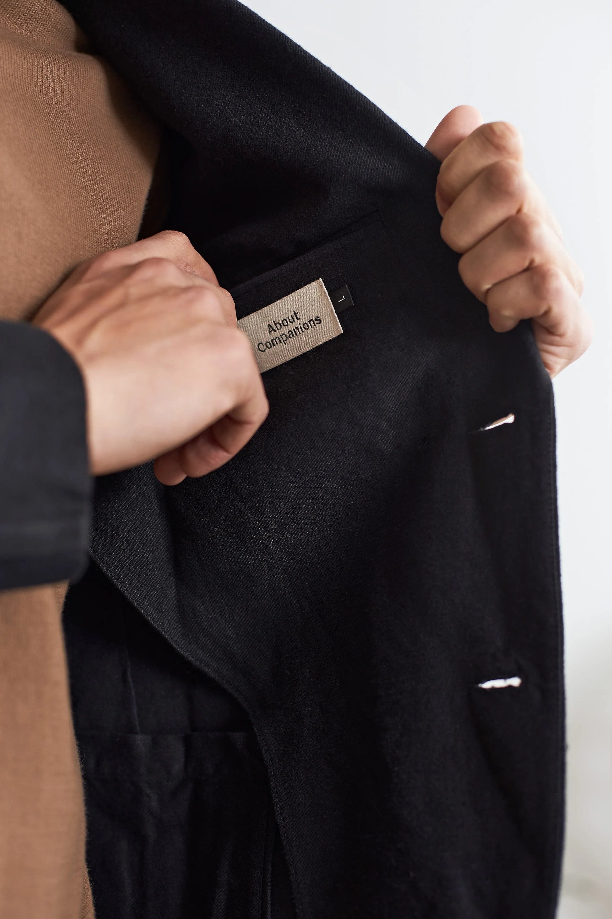 ENVER blazer winter linen black
