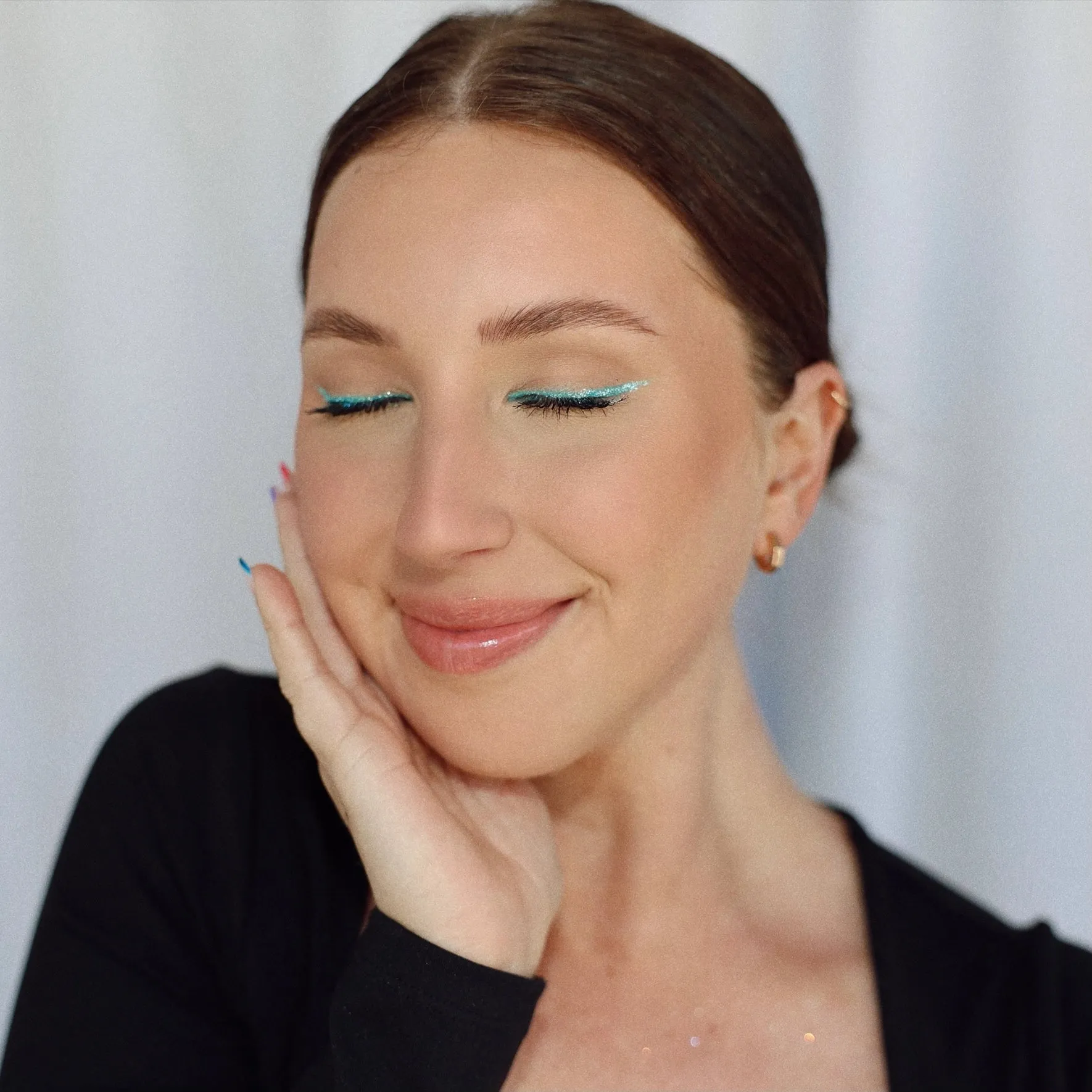 Galexie Glister Dazzle Fine Teal Glitter Gel - Hair, Face, Body Glitter Gel