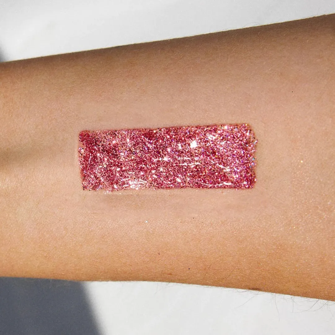 Galexie Glister Delicate - Fine Pink Glitter - Hair, Face, Body Glitter Gel