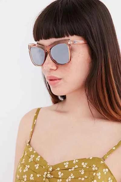 Joyride Peach & Silver Sunglasses