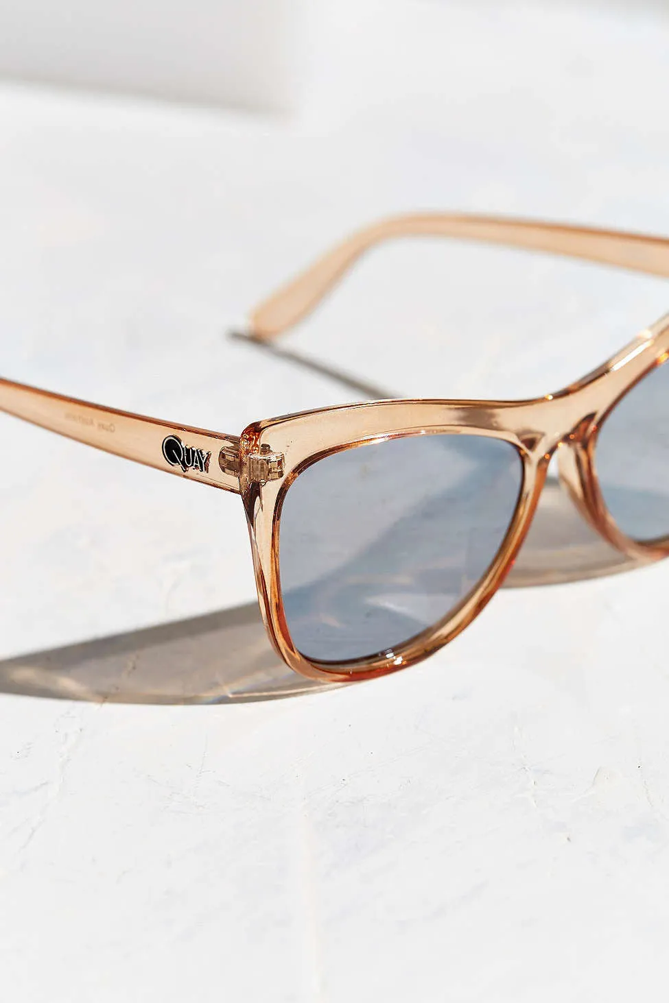Joyride Peach & Silver Sunglasses