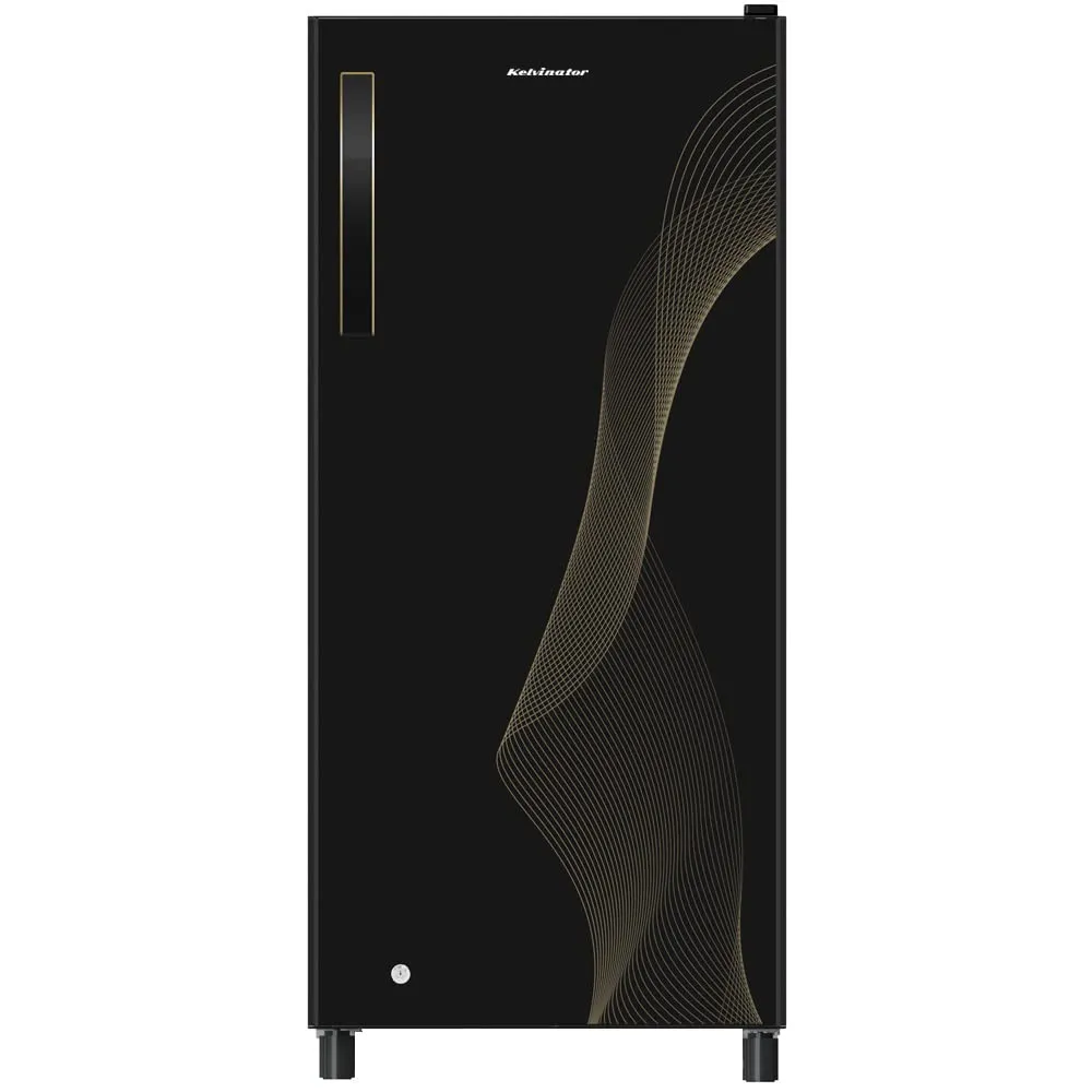 Kelvinator KRD-A210BKG 190 L Direct Cool Single Door 2 Star Refrigerator Black