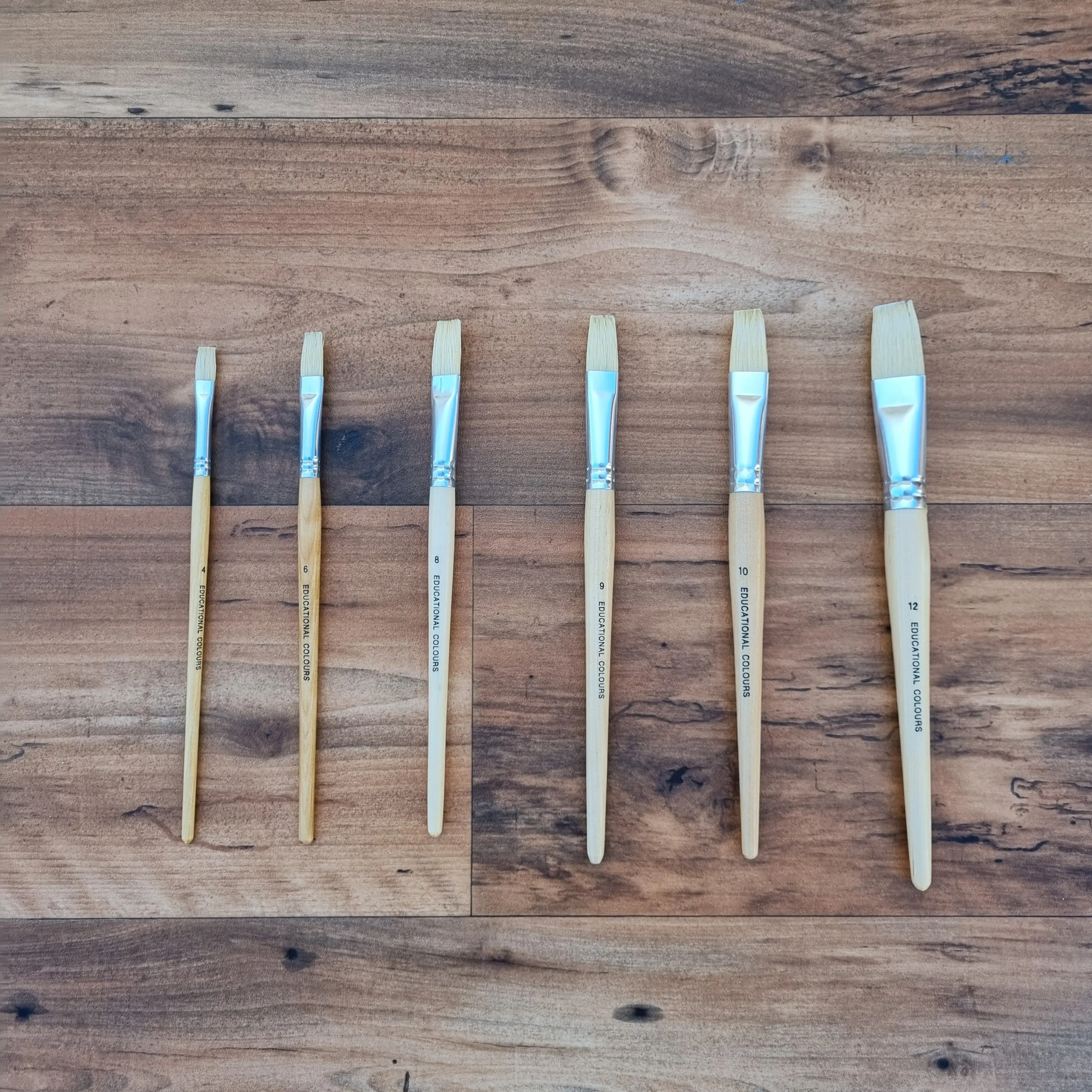 Kids Wooden Paint Brushes Assorted