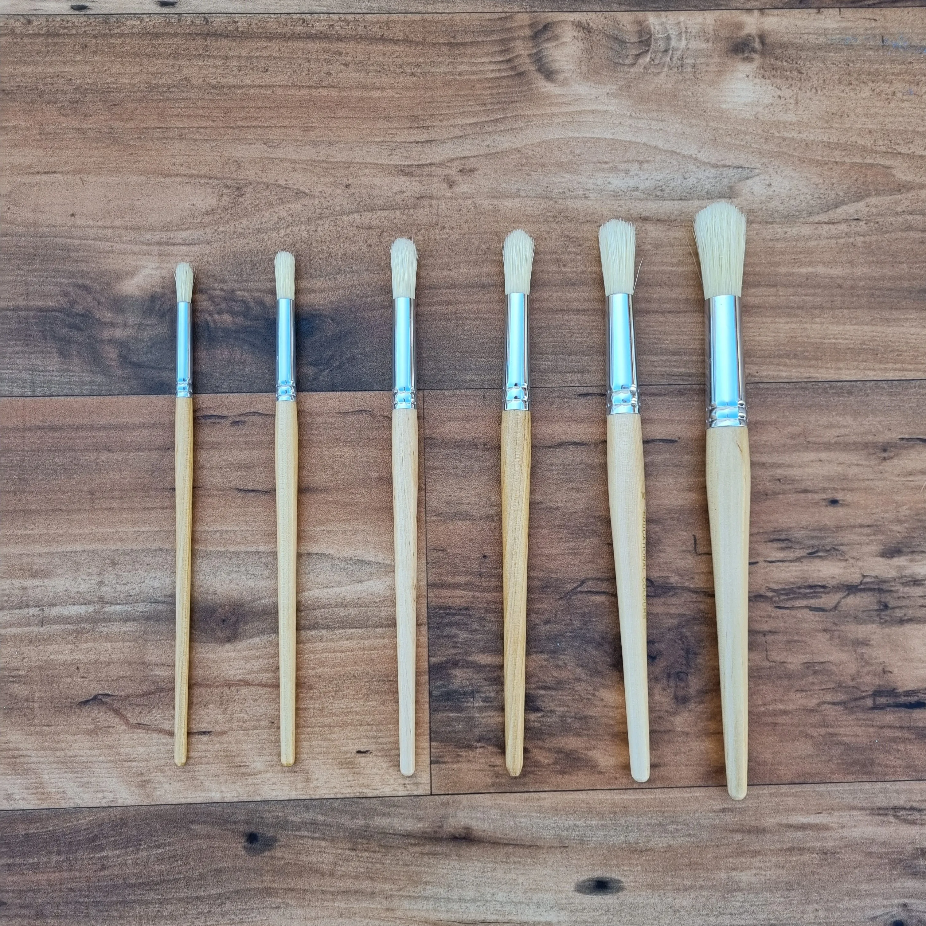 Kids Wooden Paint Brushes Assorted