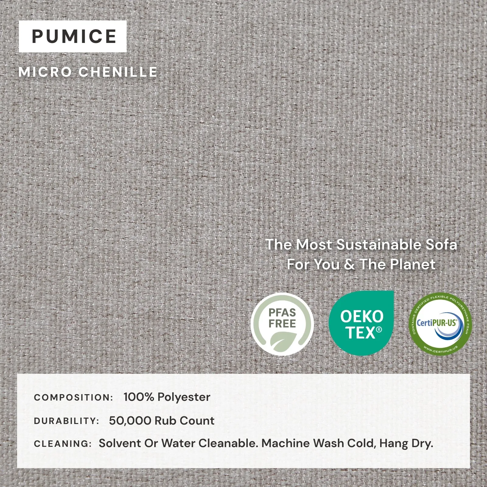 Modular Washable 6-Seater U-Sectional in Pumice | Memorix  Seat | Cloud Pillow