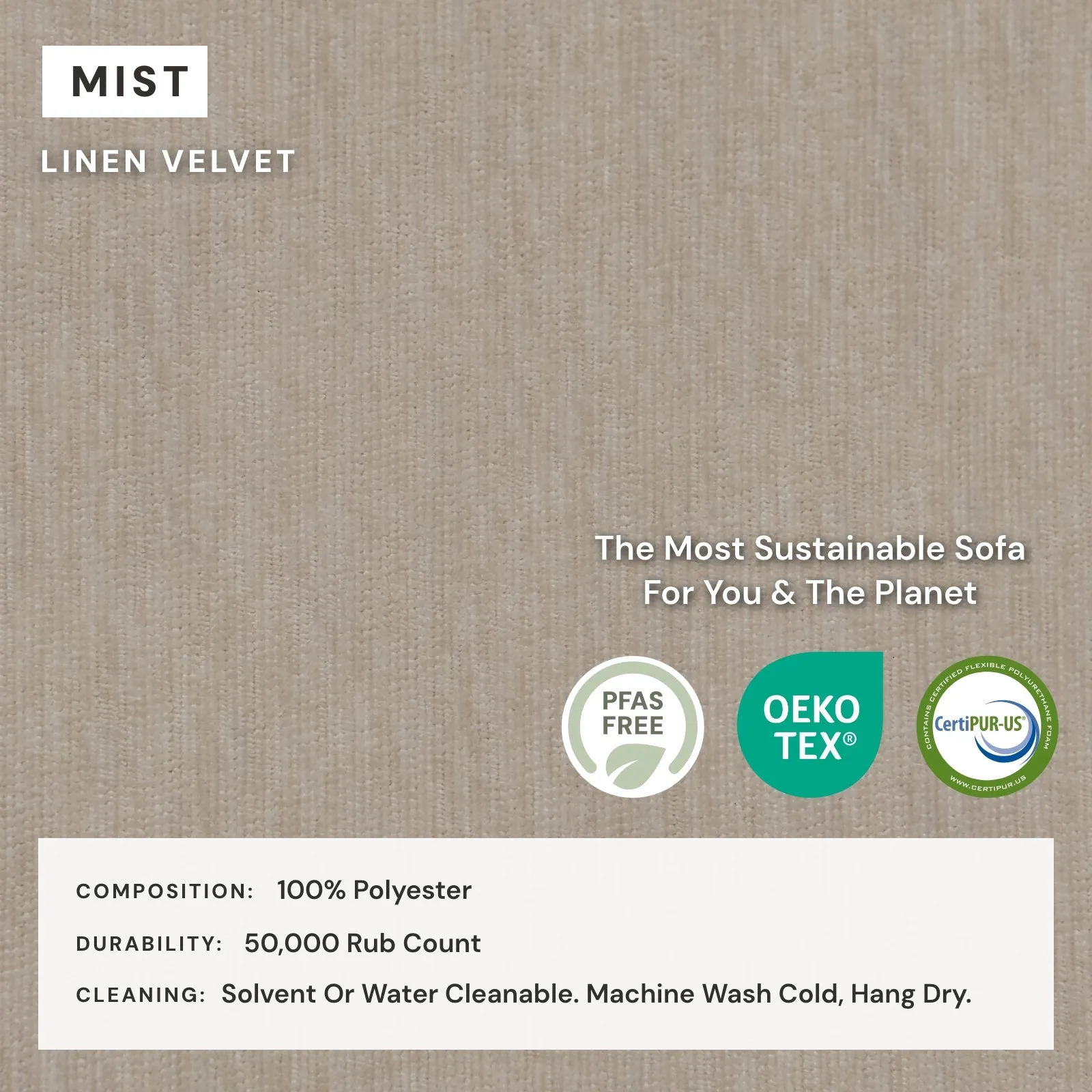 Modular Washable 9-Seater Open-Ends U-Sectional   Bench Ottoman in Mist | Memorix  Seat | Cloud Pillow