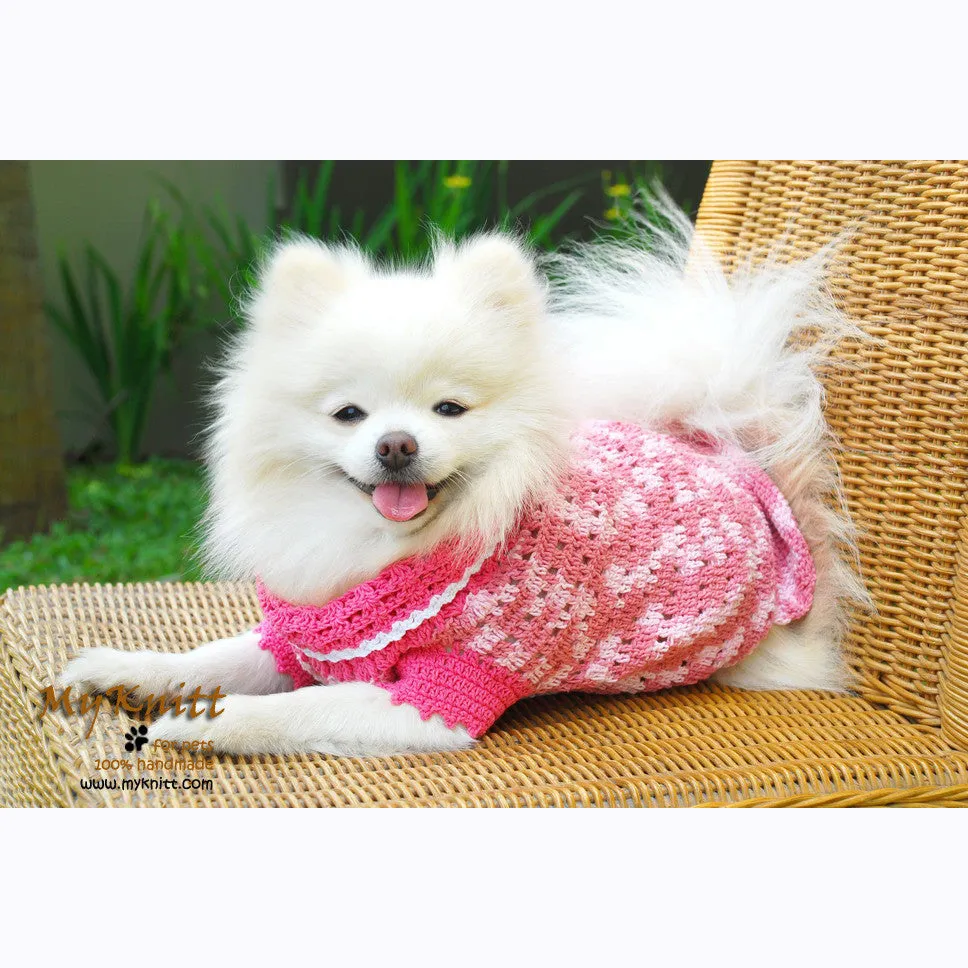 Pink Plaid Dog Shirt DK836