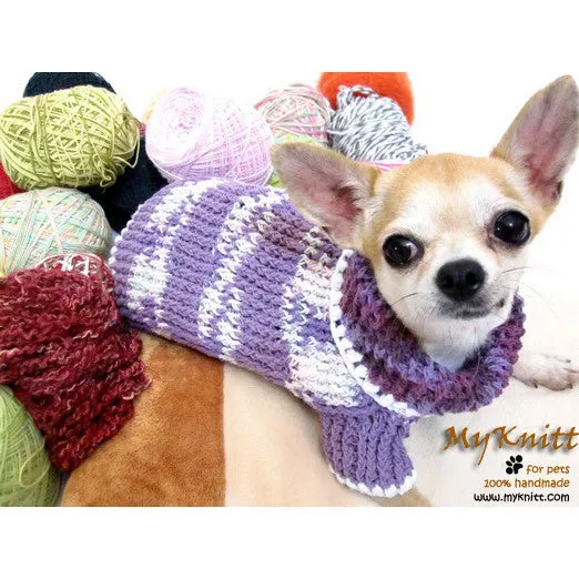 Purple Warm Dog Sweater DK864