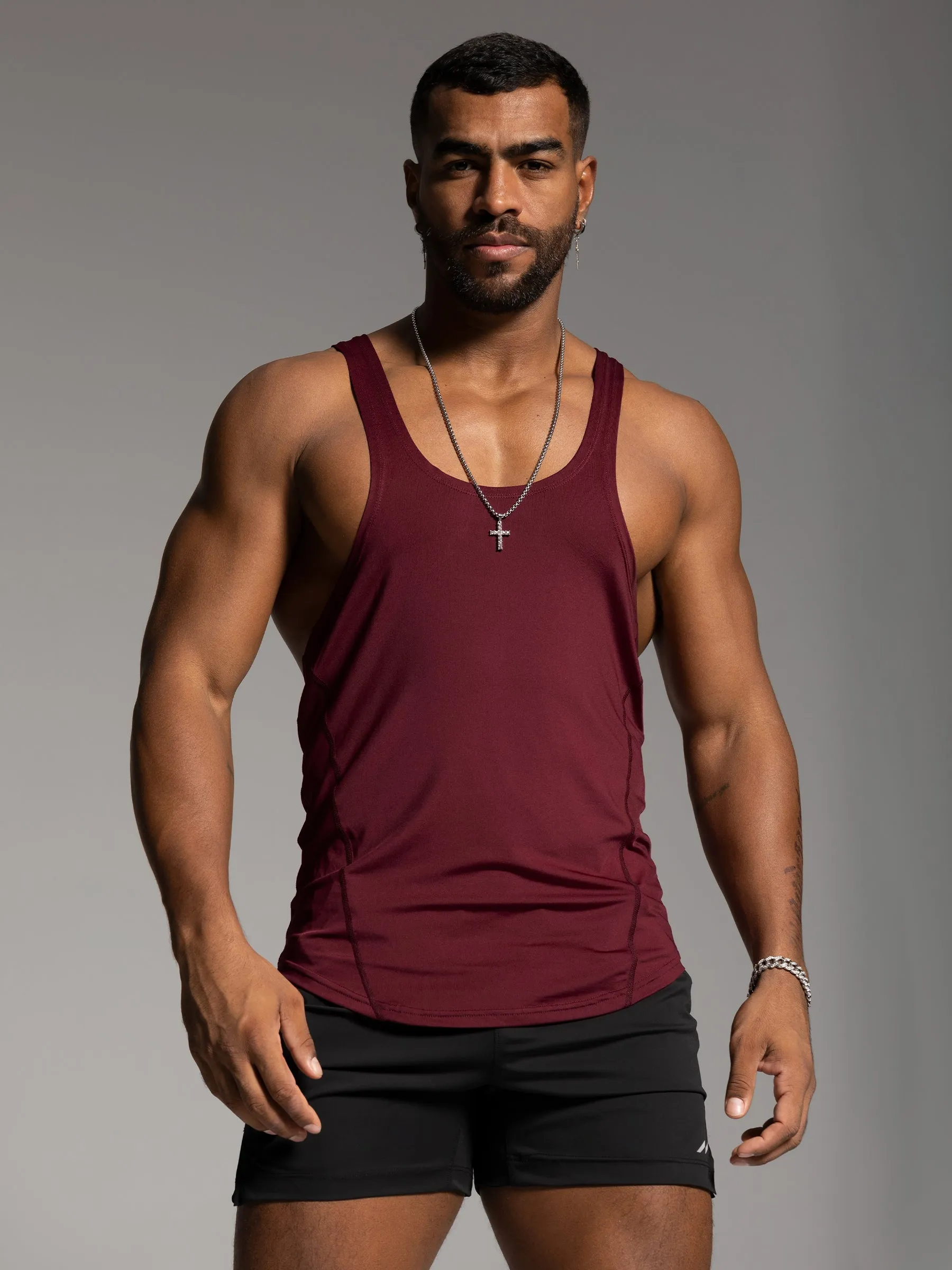 Stay Cool 2.0 Go Hard Gym Stringer Vest Quick Dry