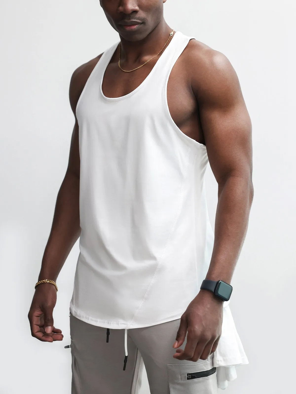 Stay Cool 2.0 Go Hard Gym Stringer Vest Quick Dry