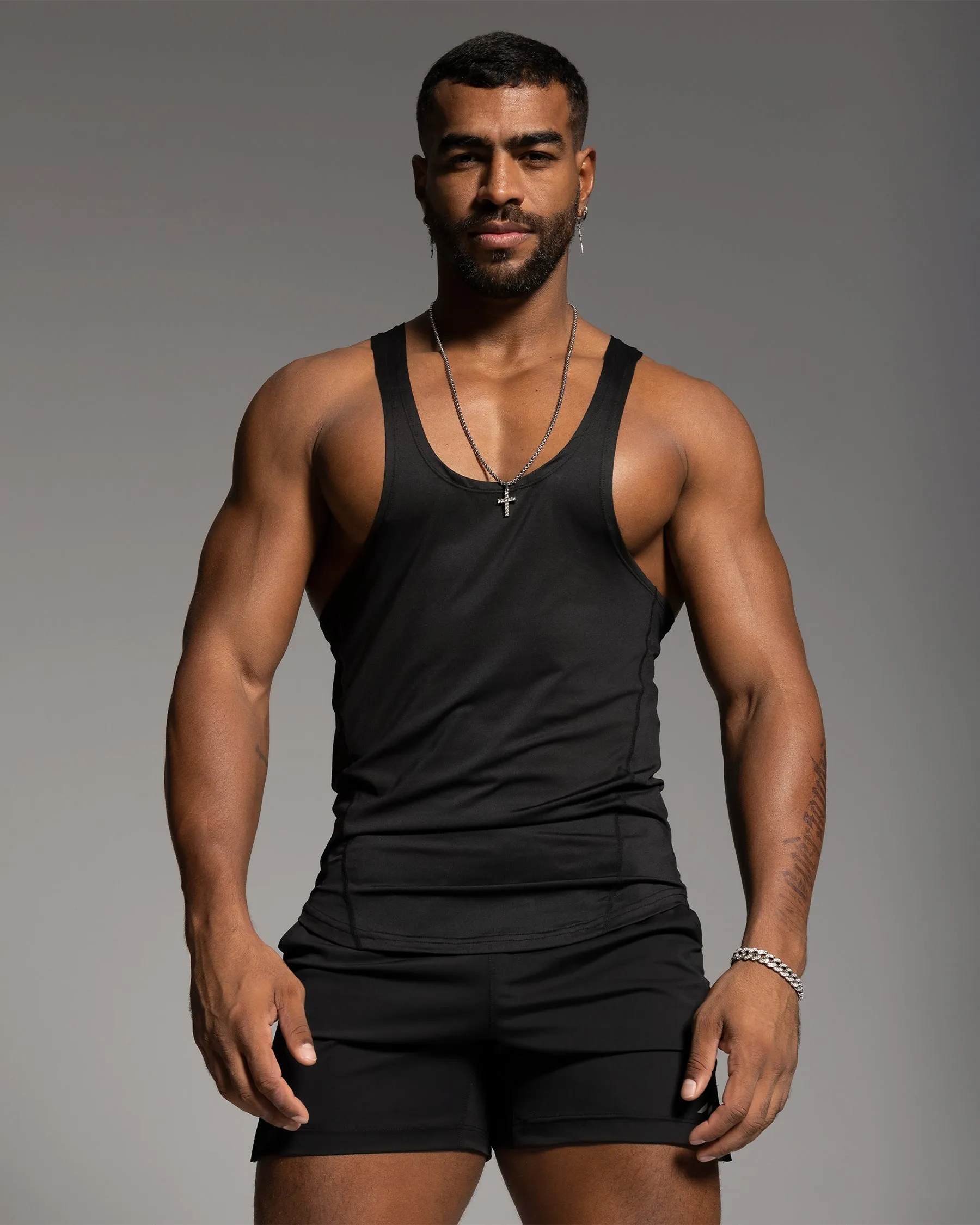Stay Cool 2.0 Go Hard Gym Stringer Vest Quick Dry