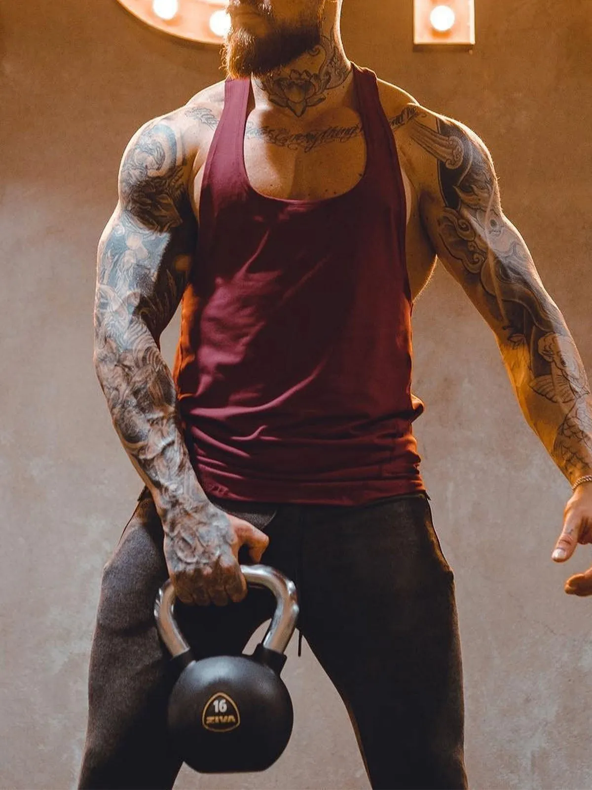 Stay Cool 2.0 Go Hard Gym Stringer Vest Quick Dry